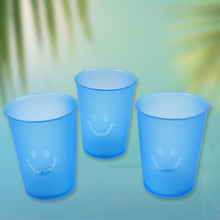 Reusable Plastic Drinking Tumblers - 4-Piece Transparent Water Cup Set