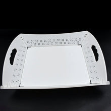 Foldable Plastic Serving Tray - Portable with Handle for Kitchen & Dining (1pc)