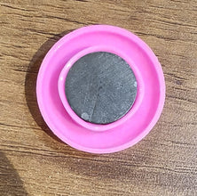 Pink Board Magnets Circular Plastic Buttons (1 Pc)
