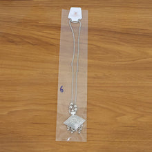 Oxidized silver necklace        
