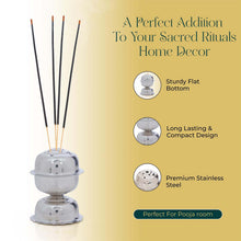 Polished metal agarbatti stand        
